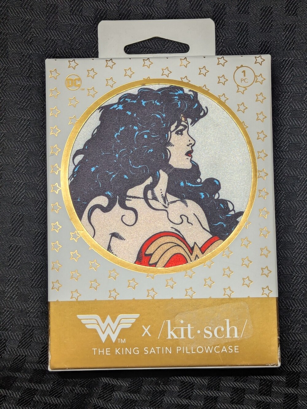 Kit-sch Wonder Woman Satin Believe in Wonder King Size Pillow Case.